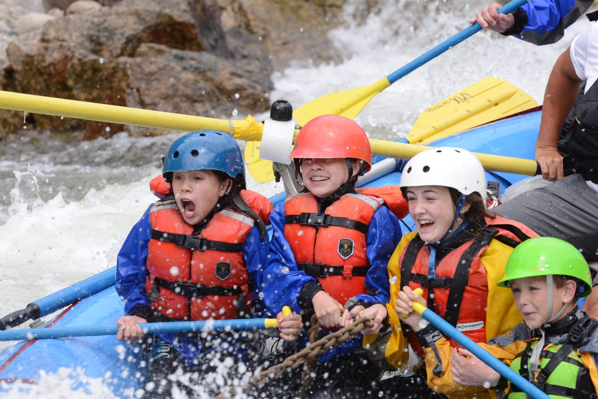 kids whitewater rafting