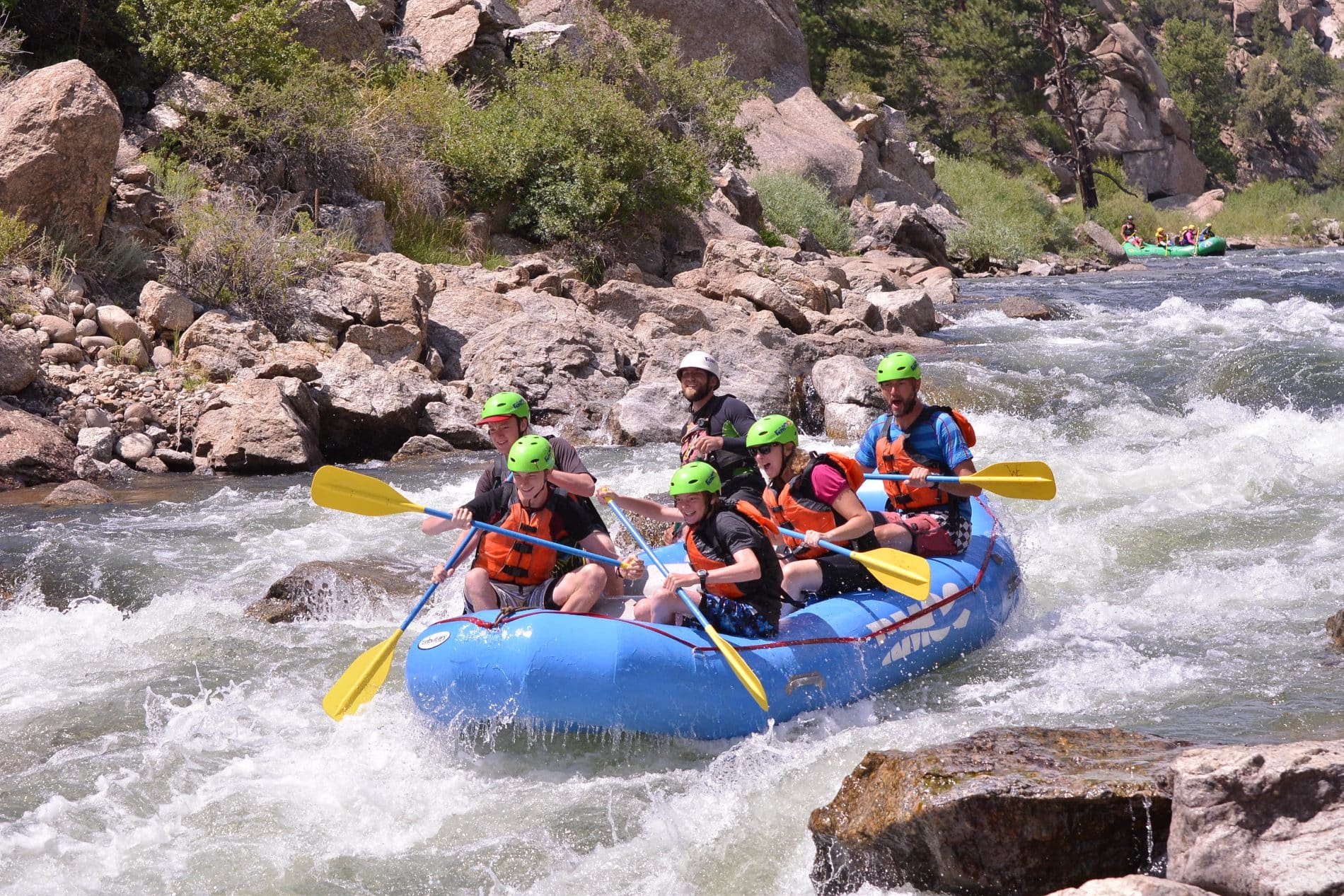whitewater rafting in browns canyon