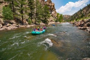 Rafting on the river