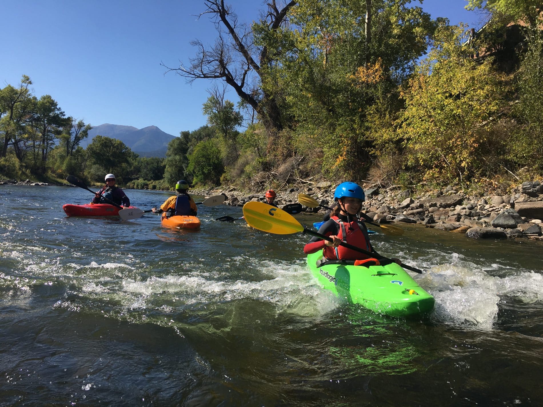 youth kayaking