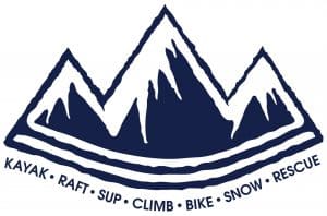 Kayak, Raft, SUP, Climb, Bike, Snow, Rescue on a logo