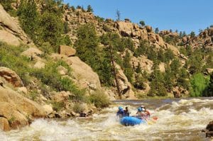rafting down browns canyon