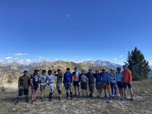 Group picture in the mountains