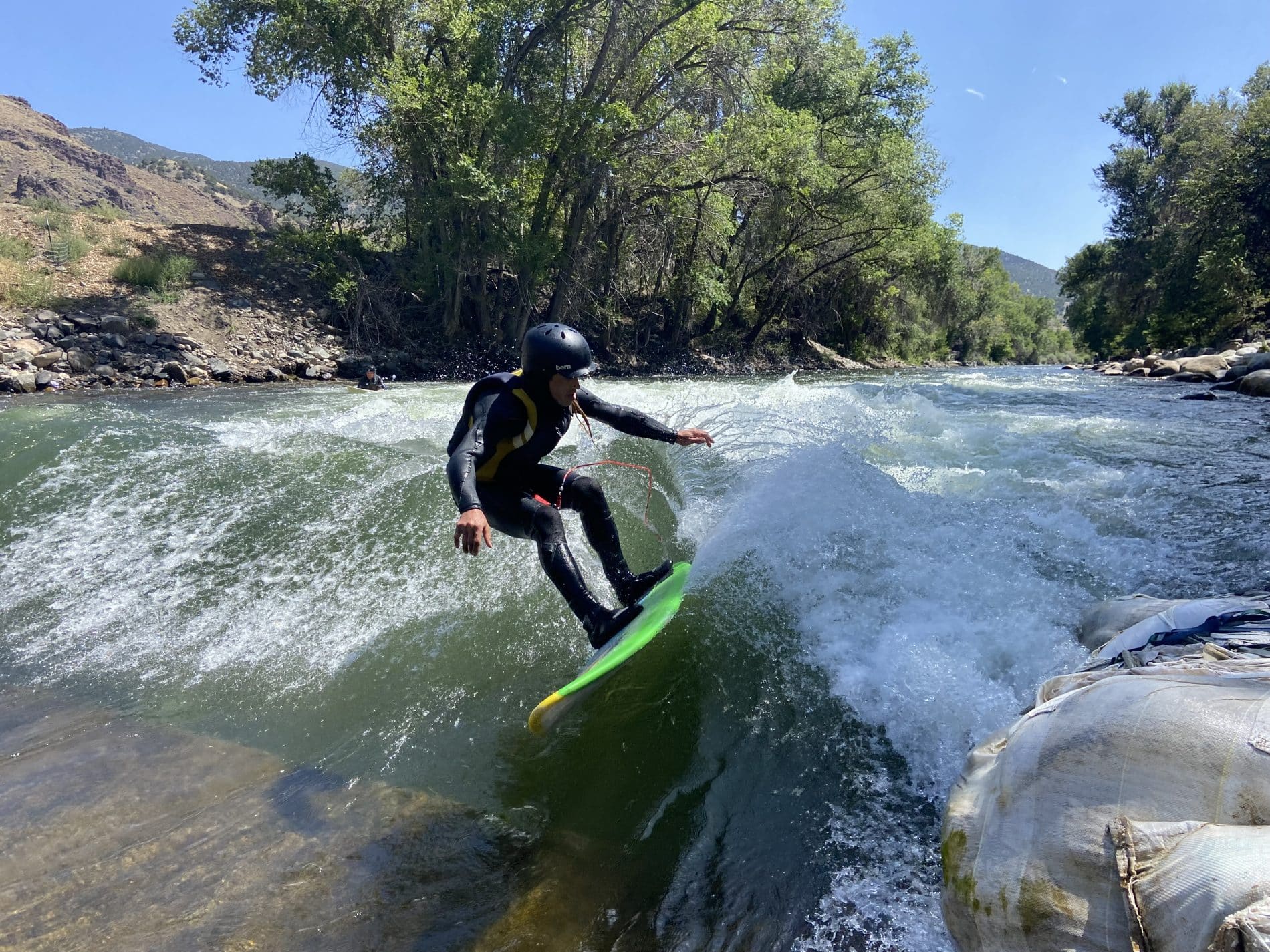 River surfing
